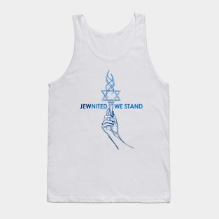 JEWnited we stand  - Shirts in solidarity with Israel Tank Top